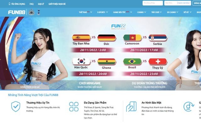 Fun88 là nhà cái cá cược hàng đầu châu Á